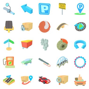 Onarım hizmeti Icons set, karikatür tarzı