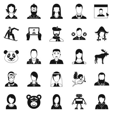 Ulus Icons set, basit tarzı