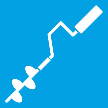 Buz burgu simgesi beyaz-elle işletilen