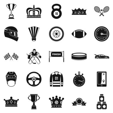 Çanta Icons set, karikatür tarzı