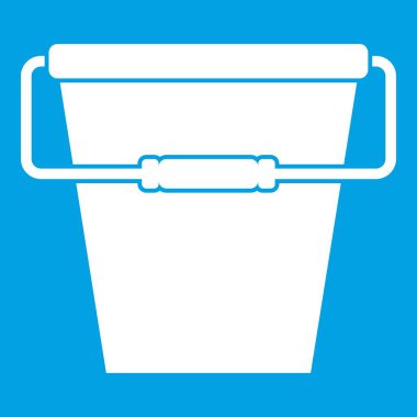 Boş kova simgesi beyaz