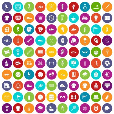 100 spor kulübü simgeler renk ayarla