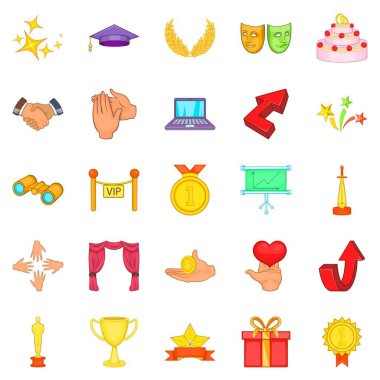 Bonus simgeleri seti, çizgi film biçimi