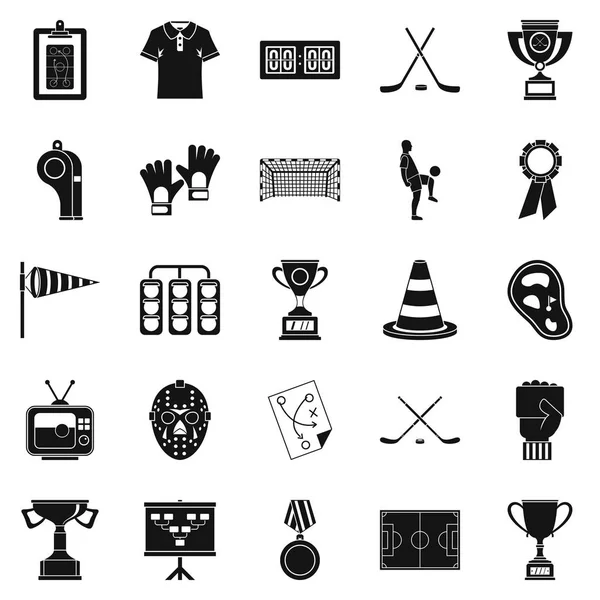 Conjunto de iconos de recompensa, estilo de dibujos animados — Vector de stock