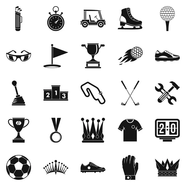 Conjunto de iconos de premio, estilo de dibujos animados — Vector de stock