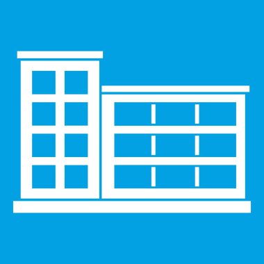 Endüstriyel Fabrika Binası simgesi beyaz