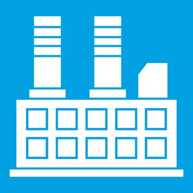 Fabrika Binası simgesi beyaz