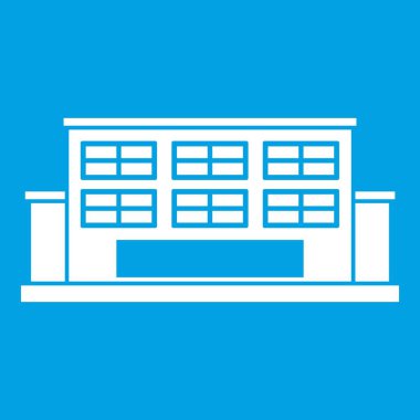 Endüstriyel Bina simgesi beyaz