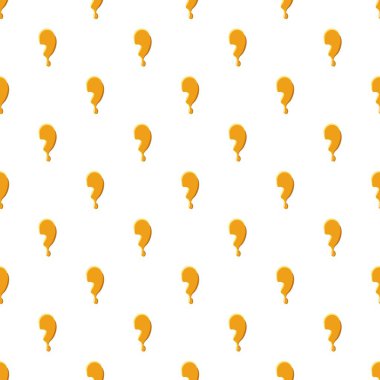 Virgül bal desen üzerinden