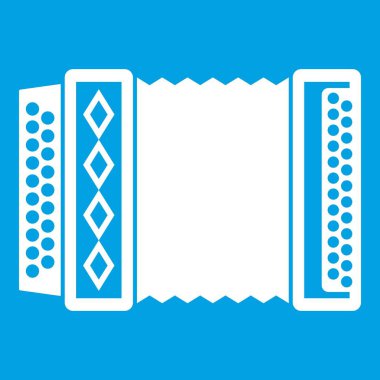 Beyaz akordeon simge