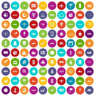 100 teknoloji simgeleri renk ayarla