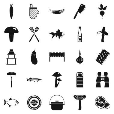 Seçici Icons set, basit tarzı