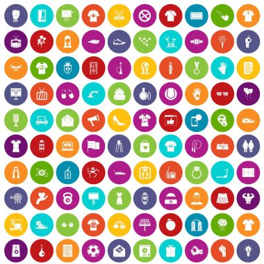 100 t-shirt simgeler renk ayarla