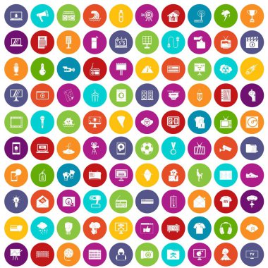 100 Tv simgeler renk ayarla