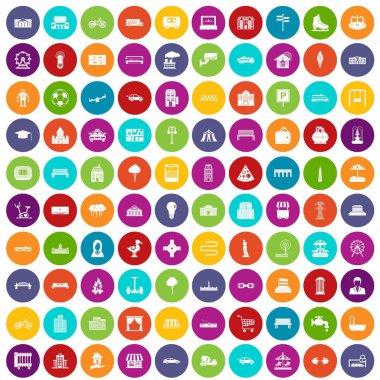 100 kentsel simgeleri renk ayarla