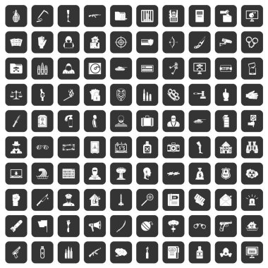 siyah set 100 ihlali simgeleri