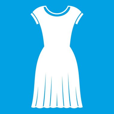 Kadın elbise simgesi beyaz