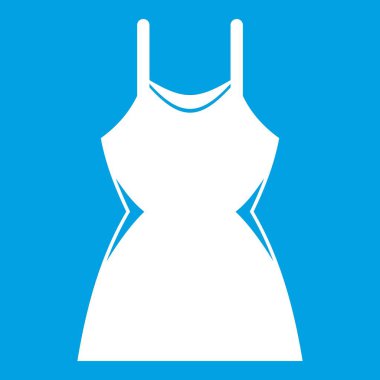 Küçük elbise simgesi beyaz