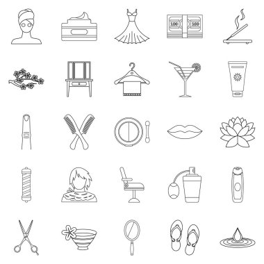 Berber Icons set, anahat stili