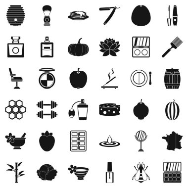 Ürün Icons set, basit tarzı