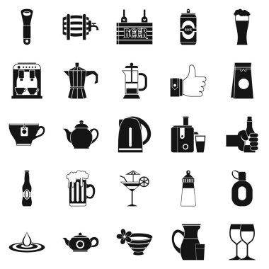 Malt Icons set, basit tarzı