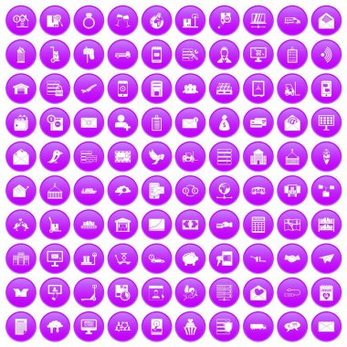 100 posta servisi simgeler mor ayarla