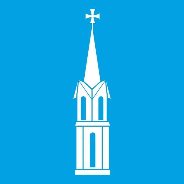 Icône de l'église blanc — Image vectorielle