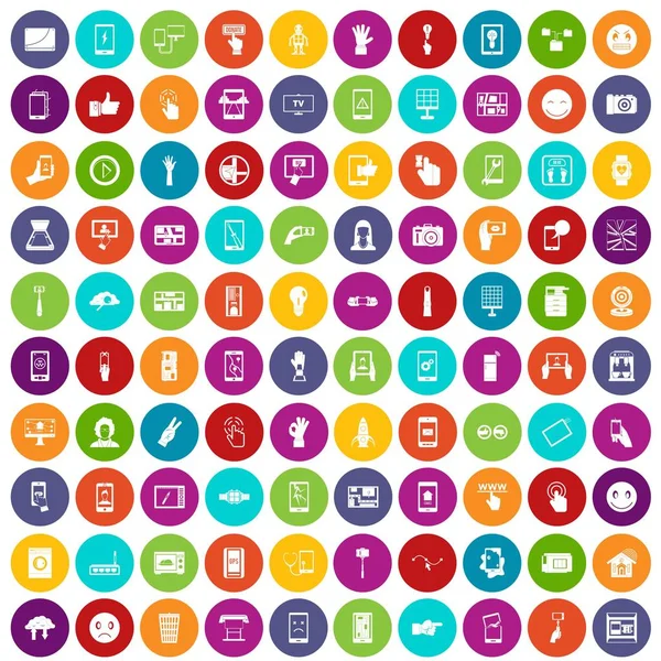 100 dokunmatik ekran simgeleri renk ayarla