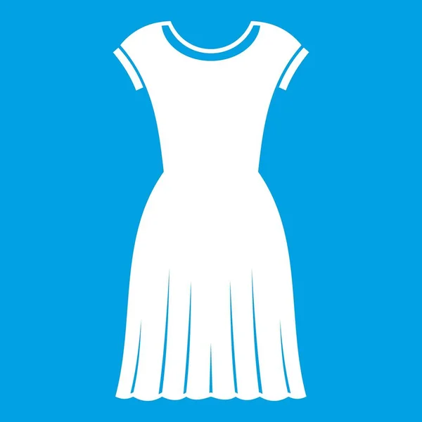 Frau Kleid Symbol weiß — Stockvektor