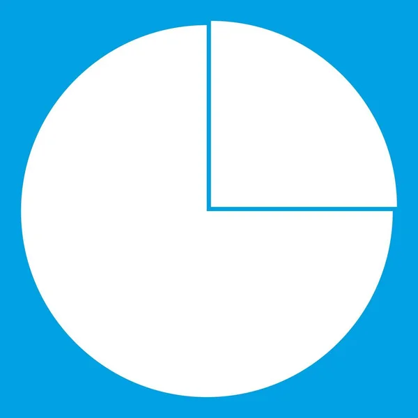 Gráficos gráfico estadístico icono blanco — Vector de stock