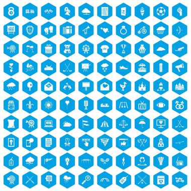 100 ok simgeleri mavi ayarla