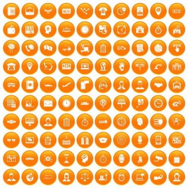 100 saat simgeler çalışmak orange ayarla