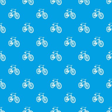 Bisiklet desen vektör kesintisiz mavi