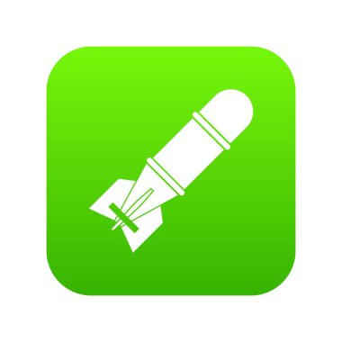 Bomba simgesi dijital yeşil