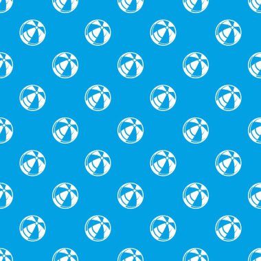 Plaj topu desen vektör kesintisiz mavi
