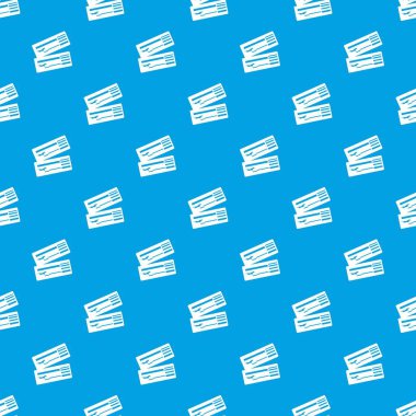 Hava bilet desen vektör kesintisiz mavi