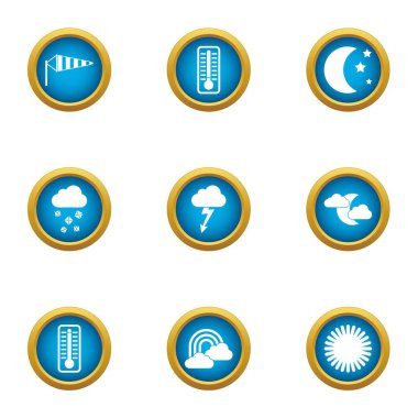 Hava widget simgeler ayarla, stil düz