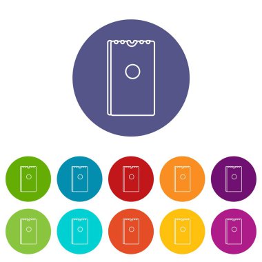 Kuru peçete simgeler kümesi vektör renk paketi