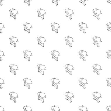 Bariyer simgesinin üzerinde anahat tarzı atlama koyun