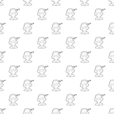 Çocuk simgesi uyku, anahat stili