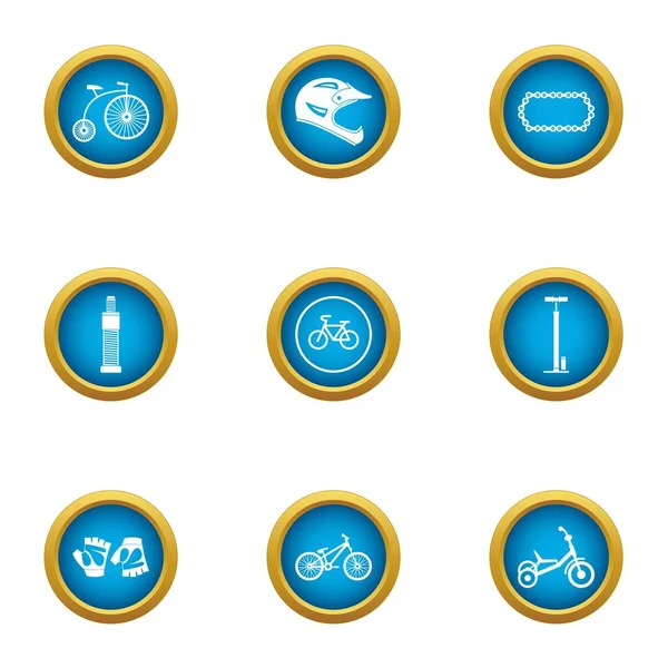 Patron Icons set, düz stil