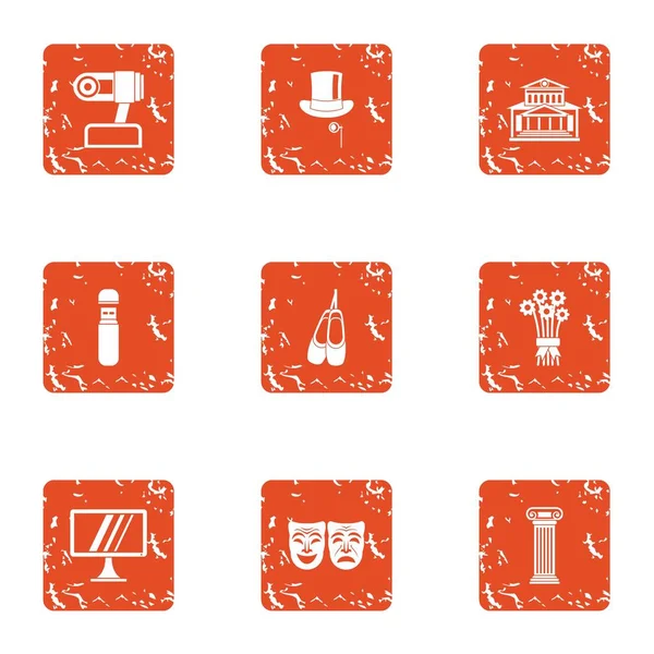 Eski simgeler kümesi, grunge tarzı göstermek