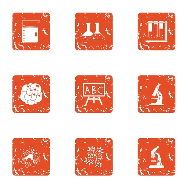 Kimyasal hazırlık simgeler kümesi, grunge tarzı