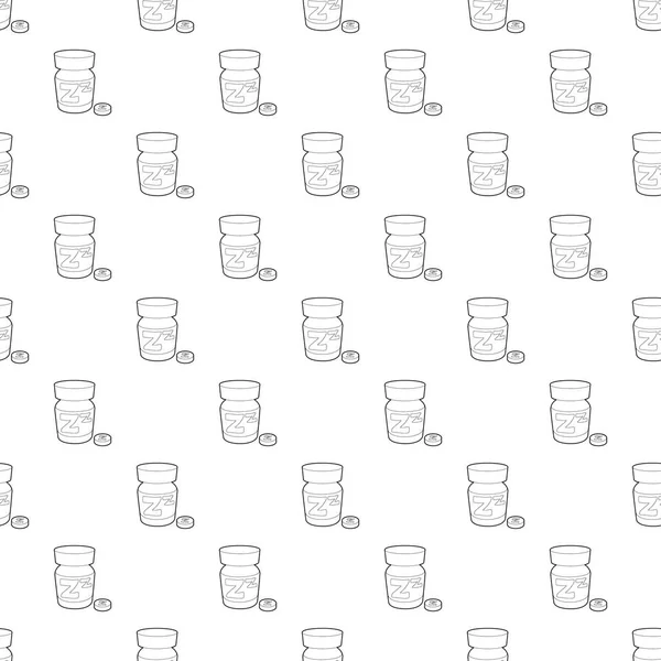 Uyku hapı simgesi, anahat stili