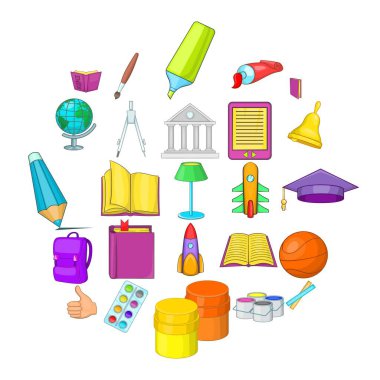 Bilgi: Icons set, karikatür tarzı