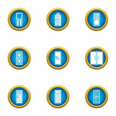 Lobi Icons set, düz stil