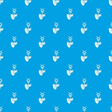 Asılı profesyonel el feneri desen vektör kesintisiz mavi