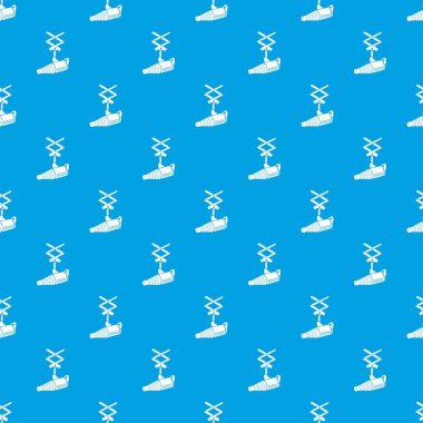 Stüdyo bir konik karşıyageldiklerinde desen vektör kesintisiz mavi flash