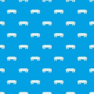 Demiryolu taşıma desen vektör kesintisiz mavi