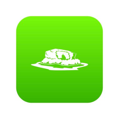 Cliff yeşil simge vektör